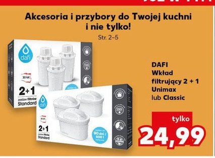 Wkład filtrujący unimax Dafi promocja w Kaufland