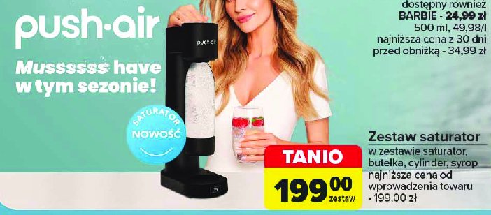 Saturator pushair czarny Dafi promocja