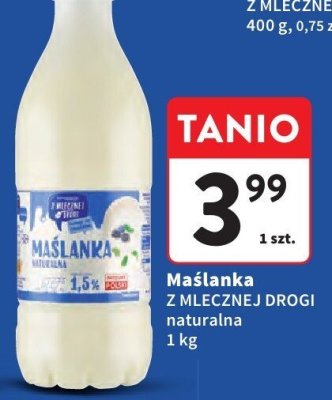 Maślanka naturalna promocja w Intermarche