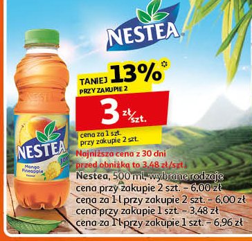 Herbata mrożona mango pineaplle Nestea promocja