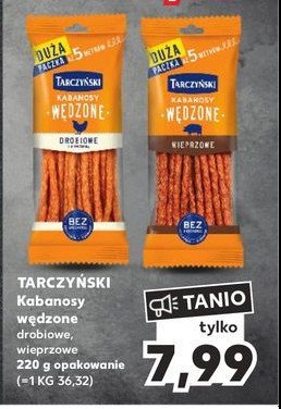 Kabanosy wędzone wieprzowe Tarczyński promocja