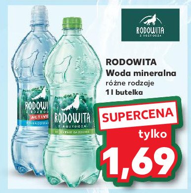 Woda niegazowana active Rodowita z roztocza promocja w Kaufland