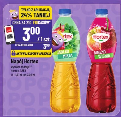 Napój wybrane rodzaje Hortex promocja w POLOmarket