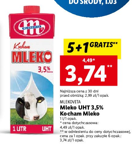 Mleko 3.5% Mlekovita promocja