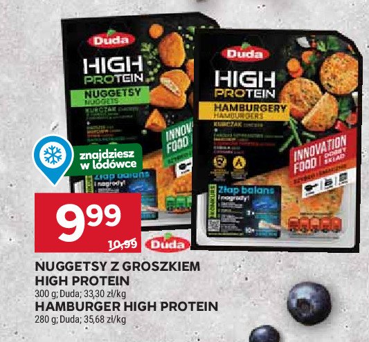 Hamburgery z kurczaka Silesia duda high protein promocja w Stokrotka