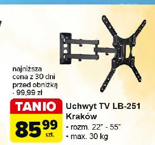 Uchwyt do telewizora Libox promocja w Carrefour