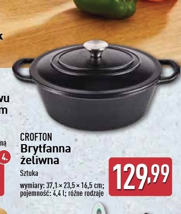 Brytfanna żeliwna 4.4 l Crofton promocja w Aldi