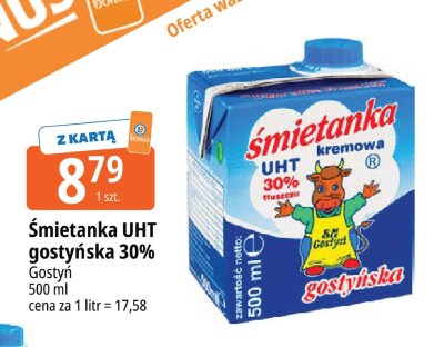 Śmietanka UHT gostyńska 30% promocja w Leclerc