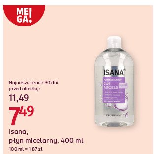 Płyn micelarny 3w1 Isana promocja w Rossmann