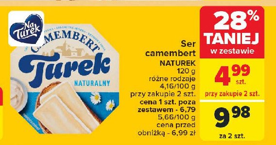 Ser camembert naturalny Turek naturek promocja