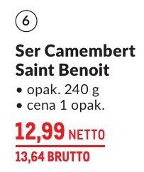 Ser Camembert Saint Benoit promocja w Makro