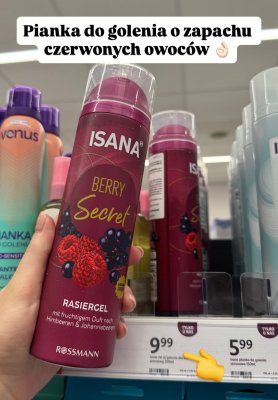 Pianka do golenia Berry Secret 200ml promocja w Rossmann