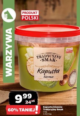 Kapusta kiszona 3 kg promocja w Netto