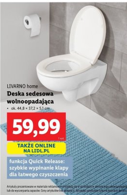 Deska sedesowa wolnoopadająca LIVARNO HOME promocja