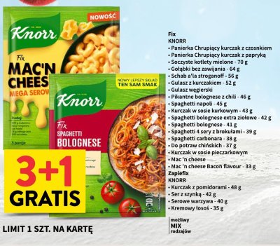 Fix Knorr - Mac 'n cheese promocja w Intermarche