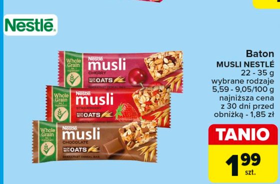 Baton czekoladowy Musli (nestle) promocja