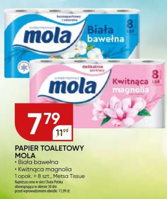 Papier toaletowy Mola kwitnąca magnolia promocja w Chata Polska