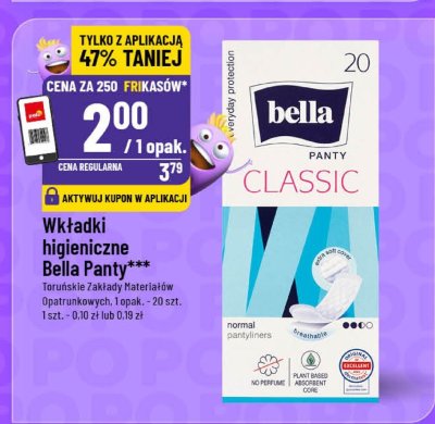 Wkładki higieniczne Bella Panty Classic promocja w POLOmarket