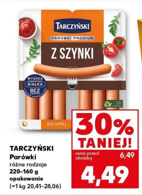 Parówki różne rodzaje 220-280 g opakowanie promocja w Kaufland