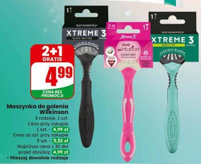 Maszynka do golenia Wilkinson Xtreme 3 Sensitive promocja w Dino