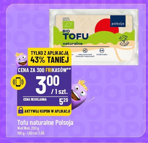 Tofu naturalne Polsoja promocja