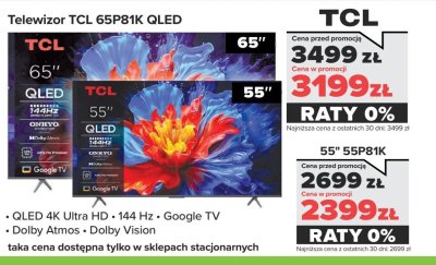 Telewizor TCL 55P81K QLED 55" promocja w NEONET