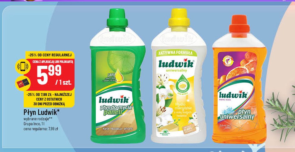 Płyn uniwersalny baking soda pomarańczowy Ludwik promocja