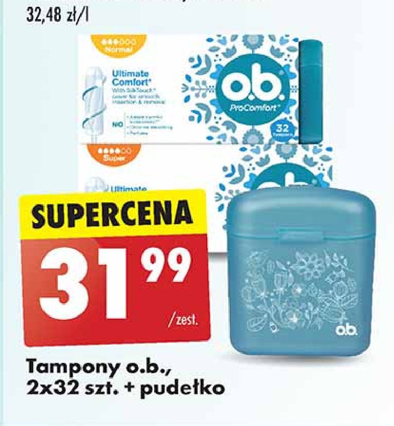 Tampony super O.b. procomfort promocja