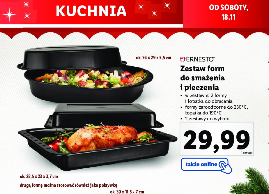 Formy do pieczenia i sma偶enia Ernesto promocja