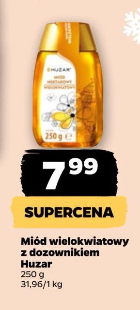 Miód nektarowy wielokwiatowy Huzar promocja w Netto