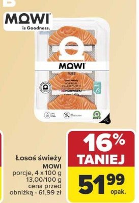 Łosoś świeży Mowi promocja w Carrefour