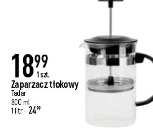 Zaparzacz t艂okowy 800 ml Tadar promocja