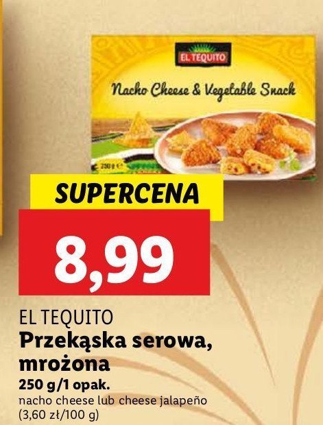 Przekąska serowa nacho cheese El tequito promocja