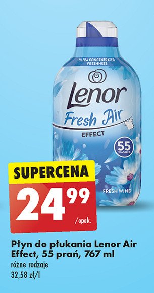 Płyn do płukania fresh wind LENOR FRESH AIR EFFECT promocja