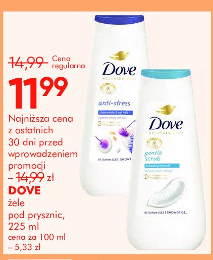 Żel pod prysznic DOVE ANTI-STRESS promocja