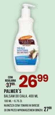 Balsam PALMER'S do ciała, 400 ml promocja w Drogerie Natura