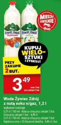Woda Żywiec Zdrój z nutą smaku/gaz, 1,2 l promocja w Twój Market
