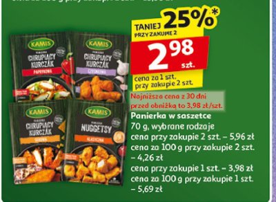 Panierka chrupiący kurczak czosnkowa Kamis promocja