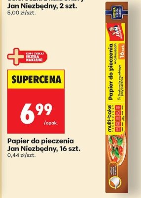 Papier do pieczenia Jan Niezbędny, 16 szt. promocja w Biedronka
