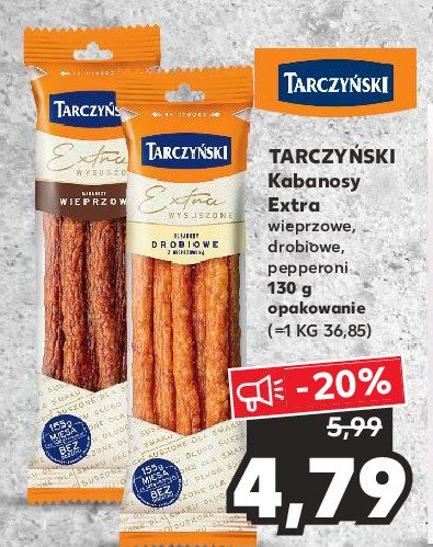 Kabanosy pepperoni Tarczyński kabanos extra promocja