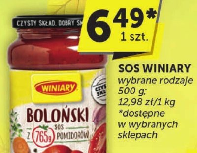 Sos Winiary wybrane rodzaje 500 g promocja w Euro Sklep