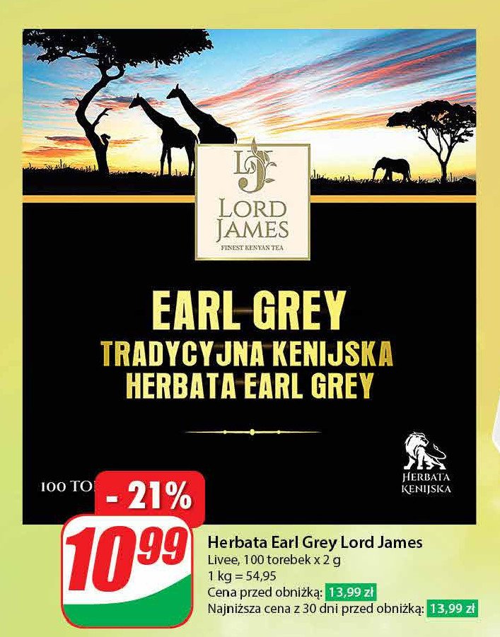 Herbata earl gray Lord james promocja