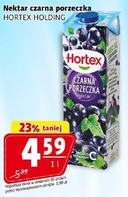 Nektar Nektar czarna porzeczka HORTEX HOLDING promocja w Prim Market