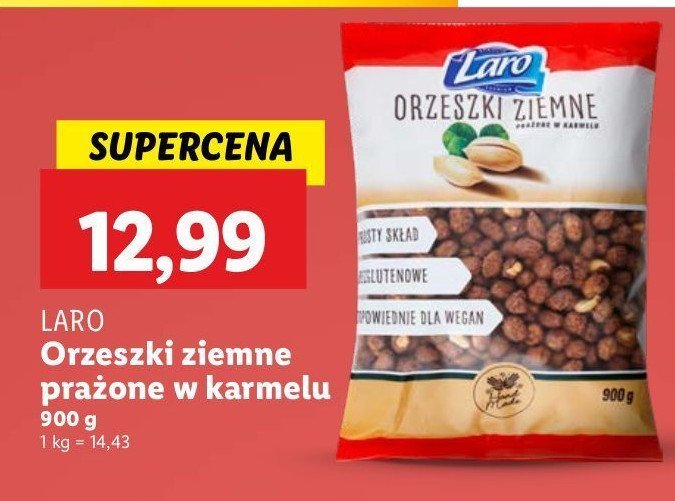 Orzechy ziemne w karmelu Laro promocja
