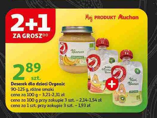 Deserek dla dzieci kiwi banan Auchan baby promocja