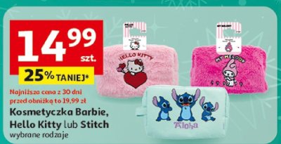 Kosmetyczka Barbie, Hello Kitty lub Stitch promocja w Auchan