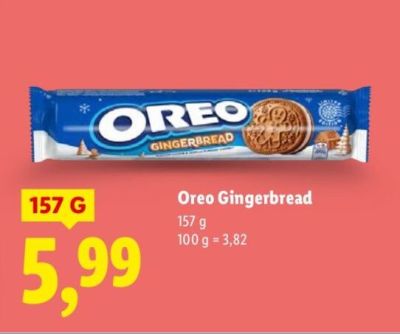 Ciastka Oreo Gingerbread promocja w Lidl