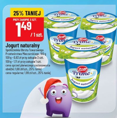 Jogurt naturalny Spółdzielnia Obrotu Towarowego Przetwórstwa Mleczarskiego promocja w POLOmarket