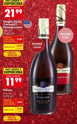 Wino Mogen David Concord / Pomegranate 750 ml promocja w Biedronka
