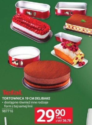 Tortownica 19 cm Delibake Tefal promocja w Selgros